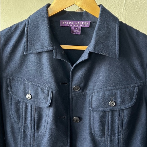 Ralph Lauren Collection Purple Label Cropped Jacket Size 8 - Picture 2 of 8
